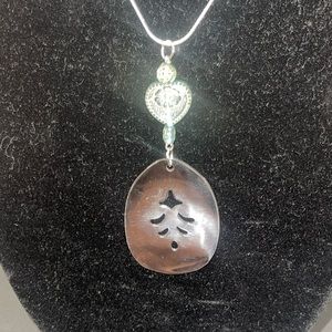 Elegant Silverware Pendant Necklace Homemade Jewelry Ladies